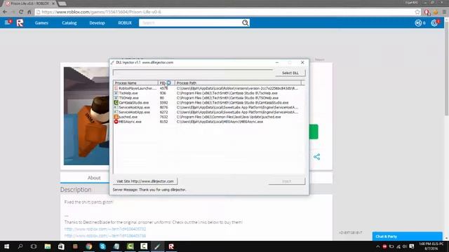 ROBLOX HACK/EXPLOIT: FLIPV2.DLL (PATCHED!) AUGUST 2016! смотреть онлайн
