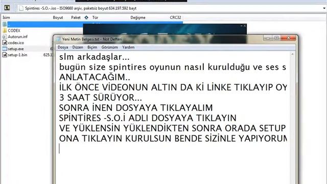 SİPİNTİRES OYUNUN KURULUMU VE SES SORUNU(LİNK VARDIR...) смотреть онлайн