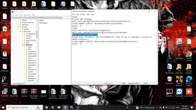 Easy steps to resolved Point and Print issue смотреть онлайн