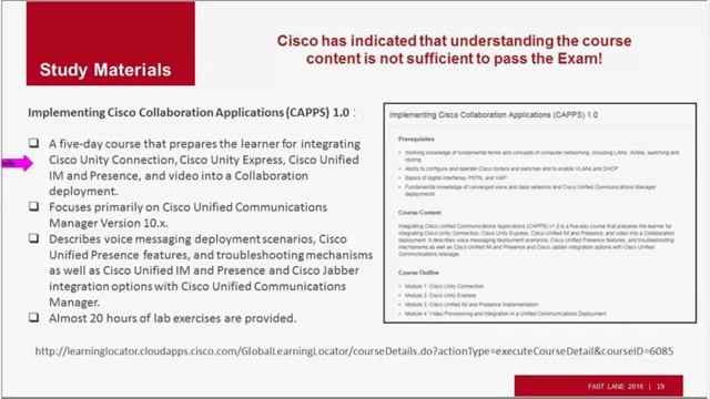 Cisco CCNP Collaboration Passing the CAPPS 300 085 Exam смотреть онлайн