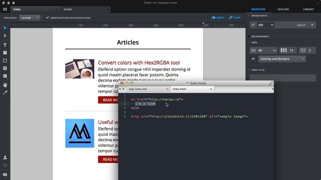 Macaw tutorial - links and image links in Macaw смотреть онлайн