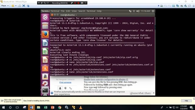 Setting VOIP Server (Linux Ubuntu) Dengan Asterisk Dan Client (Windows 10) Dengan Zoiper смотреть онлайн