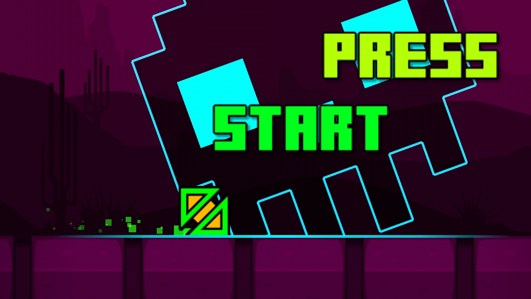 прохождение уровня Press start в игре geometry dash смотреть онлайн