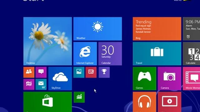 Windows 8.1 (Blue) supports 4 diferent tile sizes of Modern-UI apps - A quick look смотреть онлайн