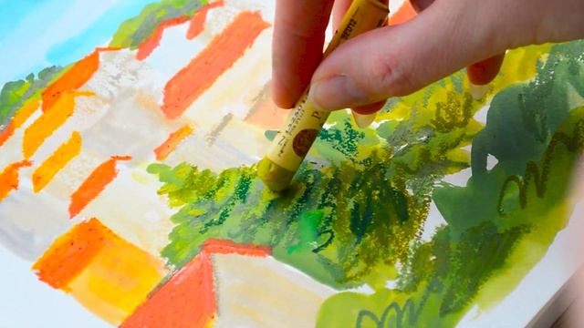 Drawing with Oil Pastels | Sennelier vs Pentels смотреть онлайн