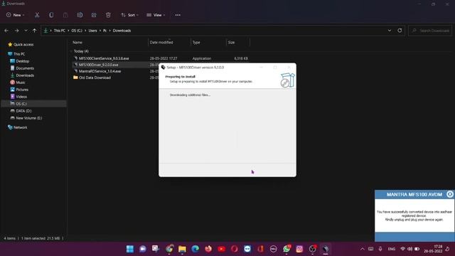 Mantra MFS100 Installation Process in Laptop | PC Full Video in Hindi 2022. смотреть онлайн
