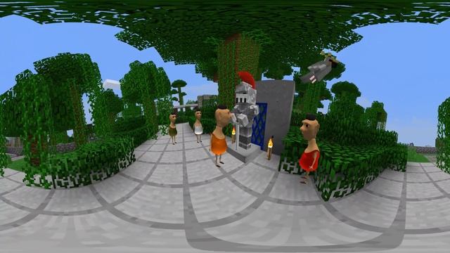 HAMOOD Saving TALKING TOM & ANGELA From WOMAN in the WINDOW in Minecraft 360° смотреть онлайн