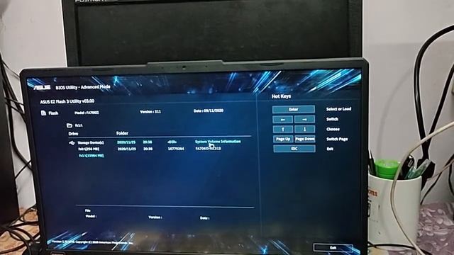 HOW TO UPDATE BIOS IN ASUS TUFGAMING  A17 LAPTOP USING UZ UTILITY PROBLEM SOLVED