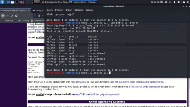 Nmap Kullanımı смотреть онлайн