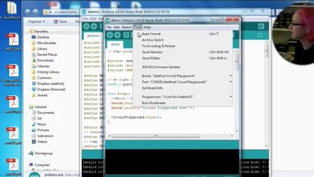 CircuitPlayground in the @arduino IDE LIVE! @adafruit @mbanzi @mellis #arduino смотреть онлайн