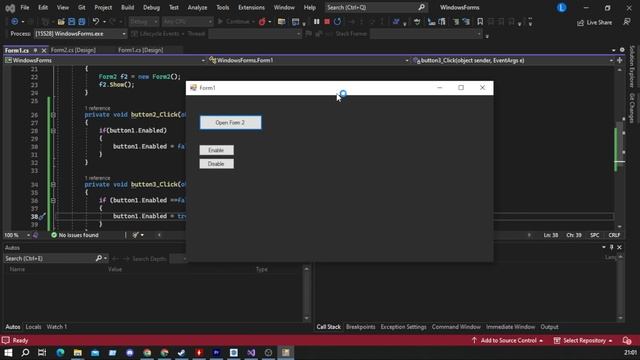 Programing for beginners! How to enable/disable button in C# | Windows forms app смотреть онлайн