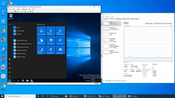 Install Windows Server 2019 on Hyper V
