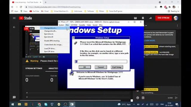 installing Windows For Workgroups 3.11 in PCem+Networking and installing Netscape 2.0 смотреть онлайн