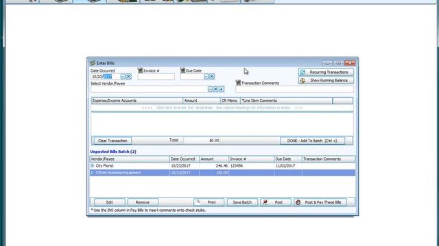 Church Windows v19 - Accounting: Enter/Pay Bills. смотреть онлайн