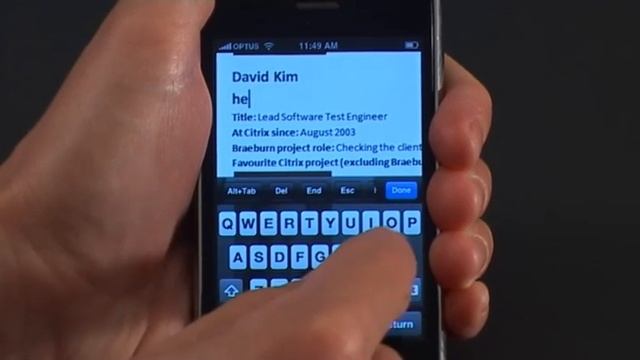 Citrix Receiver for iPhone and Citrix Doc Finder Demonstration смотреть онлайн