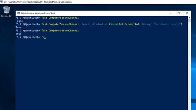 Reset Computer Domain Membership using PowerShell Test-ComputerSecureChannel смотреть онлайн
