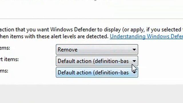 How to change the default actions in Windows Defender смотреть онлайн