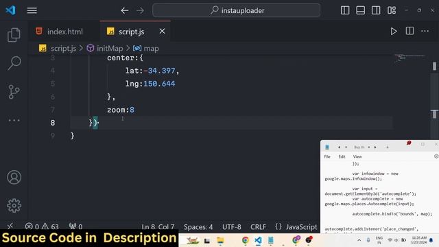 Javascript Google Maps API Example to Add Markers & Info Window in Maps Using Autocomplete & Places смотреть онлайн