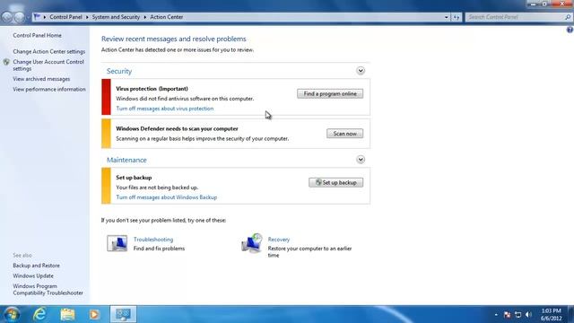 Learn Windows 7 - Action Center смотреть онлайн
