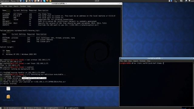 Metasploit - Microsoft Windows Theme File Handling Arbitrary Code Execution (MS13-071) смотреть онлайн