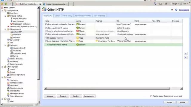 Kerio Control | Filtro HTTP con Web Filter смотреть онлайн
