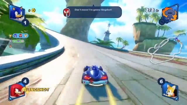 Team Sonic Racing @ Xbox One X - Team racing with Sonic at Ocean View смотреть онлайн