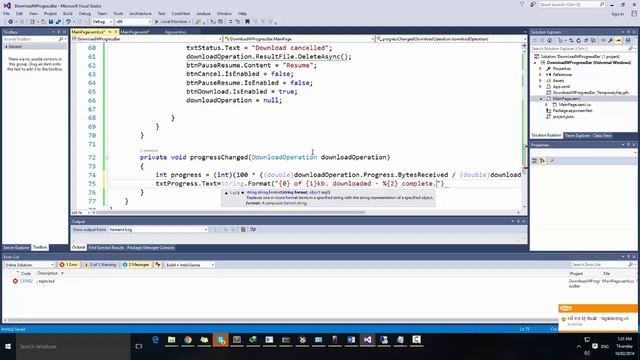 Windows 10 Universal Apps - Download with ProgressBar смотреть онлайн