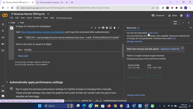 How to make Free RDP | Python + Google Colab | High Performance RDP смотреть онлайн
