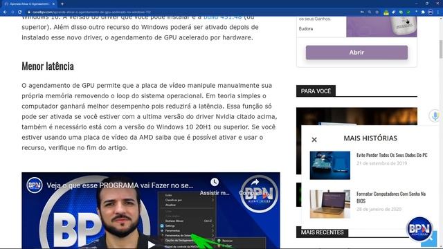ATIVE AGORA esse NOVO RECURSO no seu Windows 10 e Tenha MAIOR DESEMPENHO! смотреть онлайн