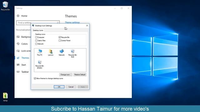 How To Show Icon On Desktop in windows 10 Urdu/Hindi смотреть онлайн