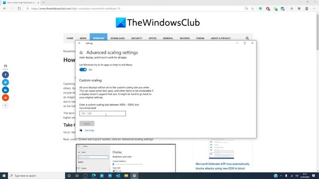 How to take High Resolution screenshots in Windows 10 смотреть онлайн