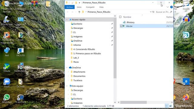 Primeros pasos en RStudio смотреть онлайн