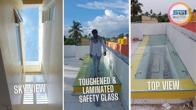 Skylights || OTS Laminated Safety Glass Roof by Smart Glass - Chennai, Call / Whatsap -91235 7328 смотреть онлайн