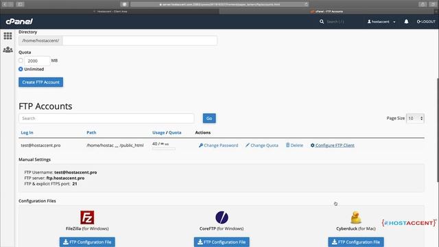 how to create an FTP account in cPanel and how to connect cPanel FTP account on FileZilla смотреть онлайн