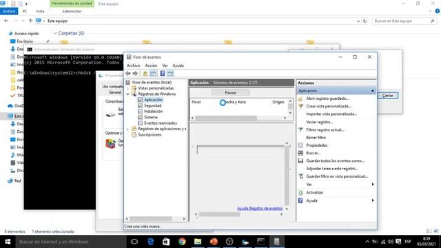 Comprobacion del Disco Duro en WINDOWS 10 chkdsk /f смотреть онлайн
