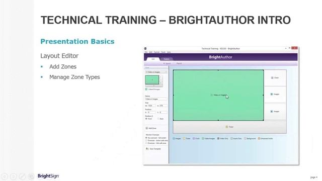 BrightSign Training 2.1 BrightAuthor Introduction