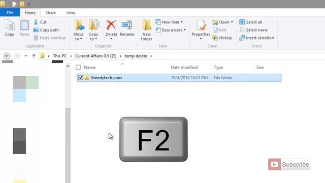 Keyboard Shortcut to rename files and folders on Windows 7, 8, 8.1 смотреть онлайн