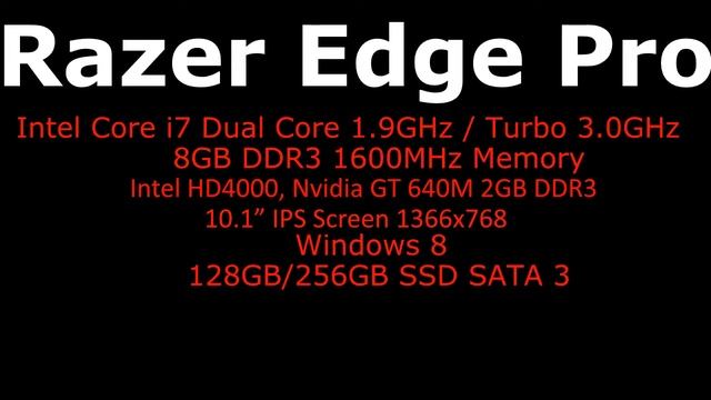 Razer's NEW TABLET (Edge) Informational Video + Comparing with iPad/Galaxy Note 10.1 смотреть онлайн