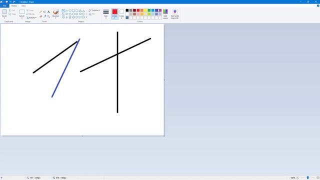 MS Paint Tutorial - Lesson 13 - Shapes and Lines смотреть онлайн