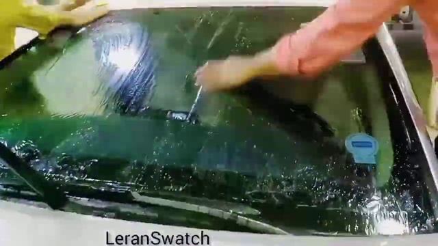 how to install window film on front glass | front windshield sun strip car window 🚗 смотреть онлайн