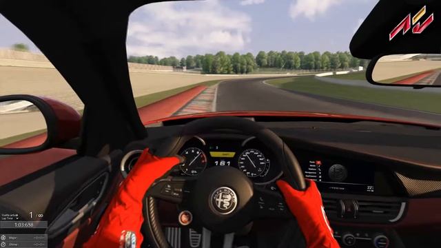 Alfa Romeo Giulia Quadrifoglio Mugello 2:09:730 Assetto Corsa смотреть онлайн