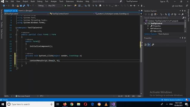How to use Context Menu Strip in c# visual studio | c# context Menustrip | contextmenustrip c# смотреть онлайн