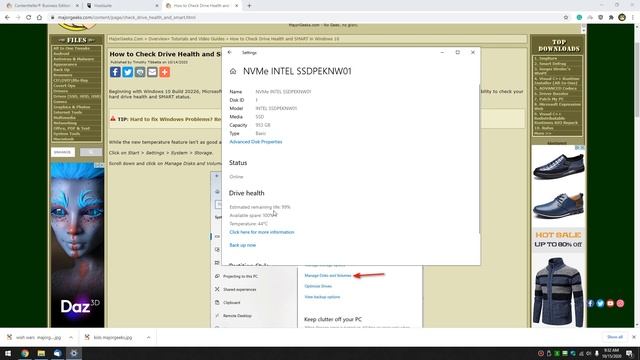 How to Check Drive Health, Temp, and SMART in Windows 10 смотреть онлайн
