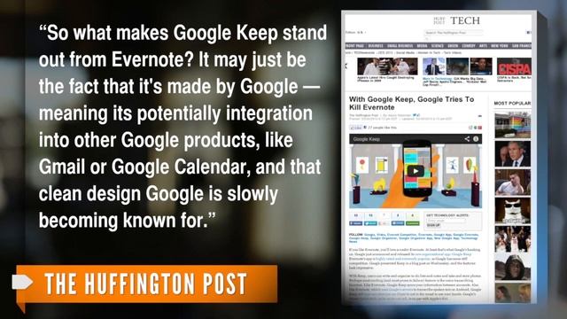 Google Launches Its Answer to Evernote, Google Keep смотреть онлайн