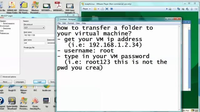 install winSCP and transfer file from windows to Virtual Machine смотреть онлайн