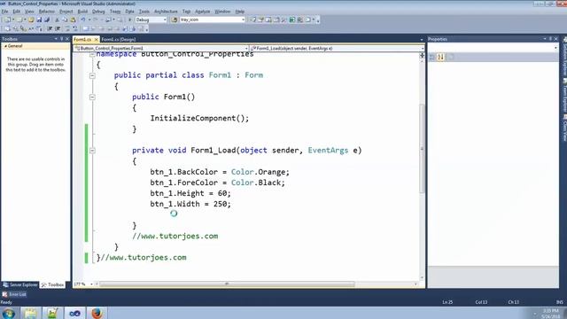 Button Control and Properties In C#.Net Windows Application смотреть онлайн