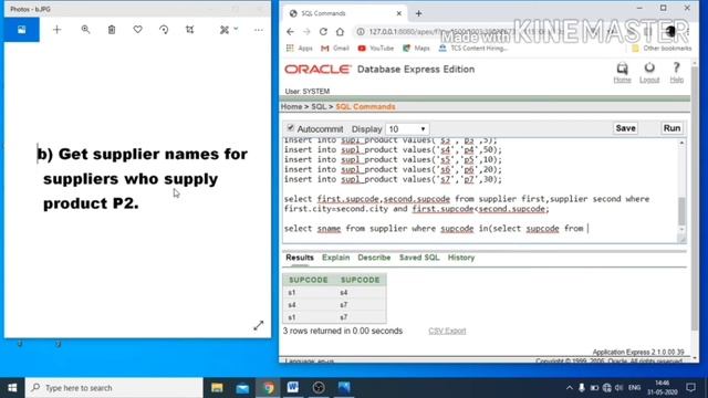 RDBMS || SQL || Sample Program-8 || Supplier смотреть онлайн