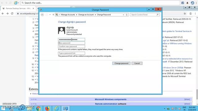 DIGIRDP-HOW TO CHANGE REMOTE DESKTOP Protocol/Connection (RDP-RDC) PASSWORD смотреть онлайн