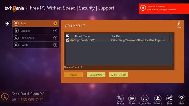 How to remove Trojan.Fakealert.CAW from your computer using TechGenie смотреть онлайн