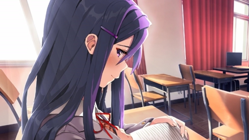 DokiDoki литературный клуб (2) Читаем с Юри 🔥😼